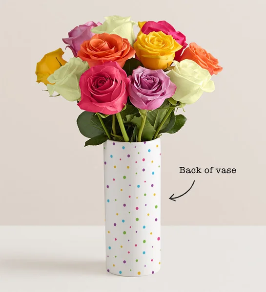 Happy Birthday Bouquet with Personalized Vase - Image 4